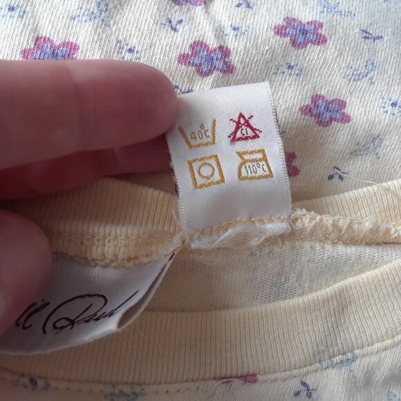 Vintage 90s Carroll Reed 100% Cotton Floral T-Shirt - Picture 7 of 7